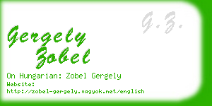 gergely zobel business card